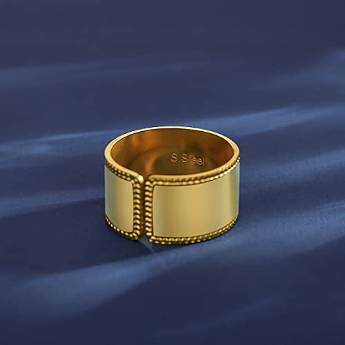14K Gold Plated Adjustable Ring Handmade Gold Rings Chunky Statement Rings For Women #TOP4