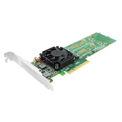 PCI Express x 8 to Quad M.2 NVMe SSD Switch Adapter