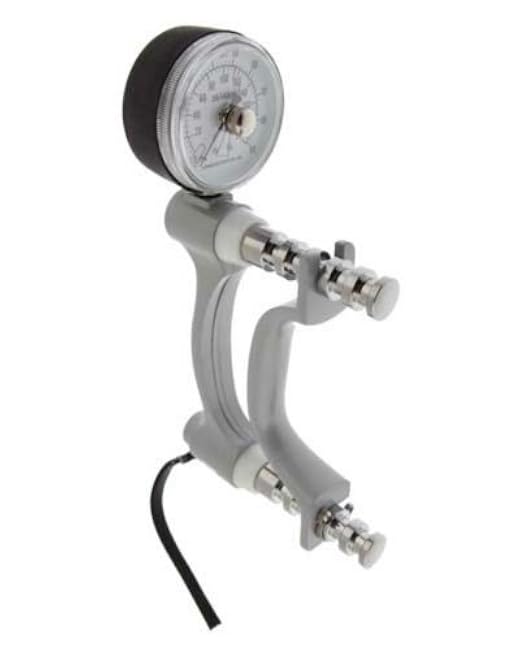 Jamar Hydraulic Hand Dynamometer, Lightweight Max Force Indicator to Measure Grip Strength, Calibrated Strengthener Measures PSI, Cordless Hand Evaluation Tool, Easy Squeeze Adjustable Exerciser