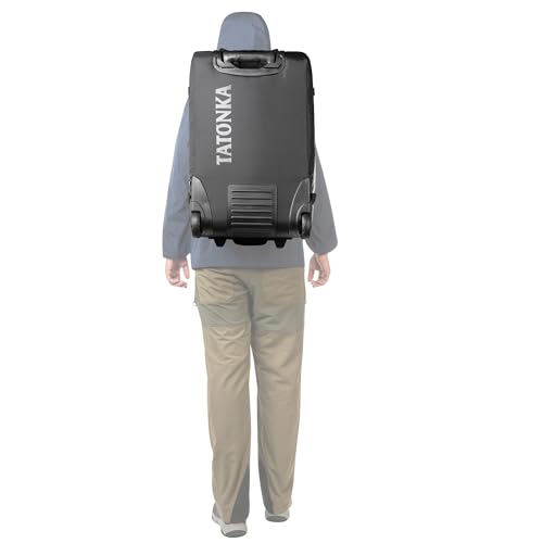 Tatonka Barrel Roller 60 L - Trolley mit Rucksackfunktion, abschließbarem Reißverschluss und Teleskop-Handgriff