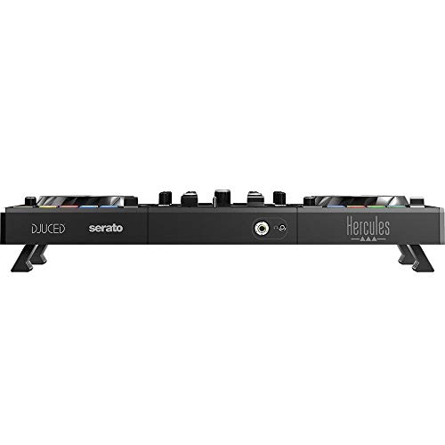 Hercules-DJControl-Inpulse-500-DJ-Software-Controller-with-Hercules-HDP-DJ45-Over-Ear-Headphones-Mini-to-6-RCA-Cable-Bundle