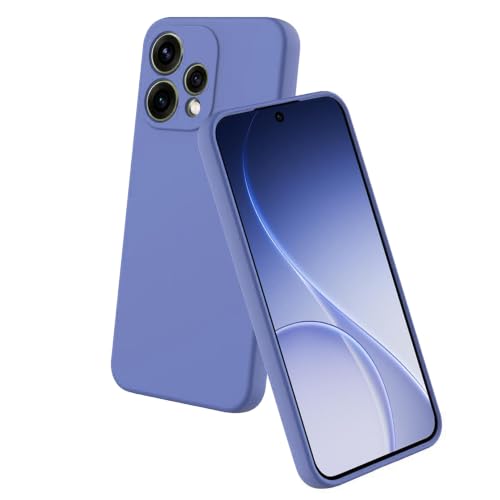 Image of Back Cover Compatible with Oppo Reno15 5G | Full Camera Protection | Premium Liquid Silicon Case | Flexible Bumper Case for Oppo Reno15 5G (Blue)