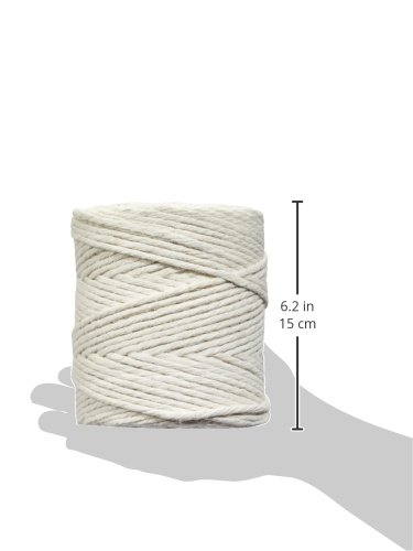 Rayher 4200502 Jutegarn, 6-fach, 6 mm Durchmesser, Spule 120 m, weià – Bild 6