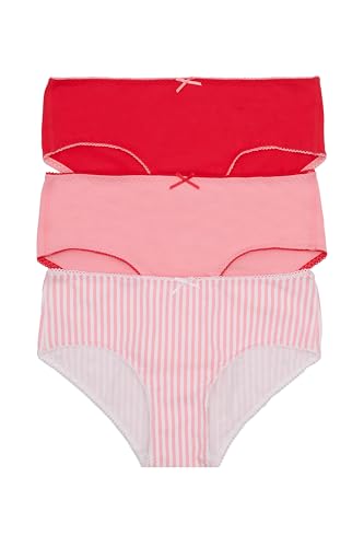 Bonds Womens Picot Trim Icons Cheeky Underwear in Stretchy Cotton Blend For Women 3-Pack