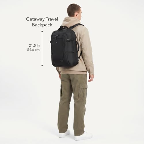 SwissGear Hybrid 45L Travel Backpack, Fits 17 inch Laptop, Men's and Women's, Black - image 7
