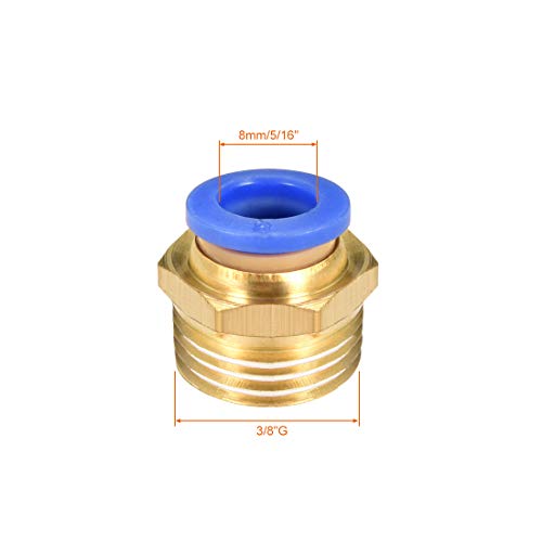 Sourcing map Dritto Pneumatico Push to Quick