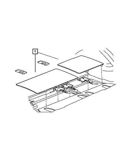 Mopar plancher de chargement panneau de coffre antidérapant
