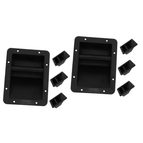 OSALADI 8pcs Plastic Speaker Handles Amplifier Replacement Grasp Grip for Speaker Cabinets Instrument Cases Smooth Easy Installation Use