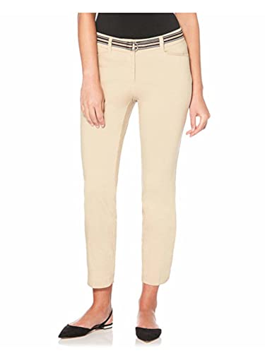 Rafaella; Dress Ankle Pants, Belted (Safari Color, Size 16)
