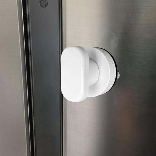 IUSOT 2 Stück Türgriffe Saugnäpfe für Fenster, Balkon und Terrassentürgriff Außen, Starker Saugnapf Griff für Schubladen, Toilettendeckel, Tragbare Mobilität Griff Knöpfe mit Starken Saugnapf (Weiß)