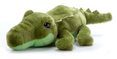 The Petting Zoo Alligator Stuffed Animal Plushie, Gifts for Kids, Scoopz Wildlife Animals, Green Gator Plush Toy 8 Inches