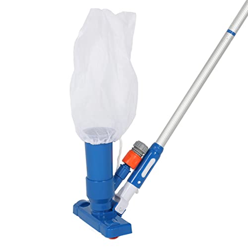 Aspirador de pó Portátil para Spa de Piscina Com 4 Pólos de Seção Conjunto de Limpador Subaquático,