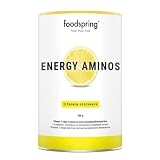 foodspring Energy Aminos, Zitrone, 400g, Pre-Workout-Booster mit Vitamin C, B3, B12, Koffein, Piperin und veganen BCAAs