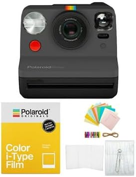Polaroid Originals Now Viewfinder i-Type Instant Camera Black Bundle