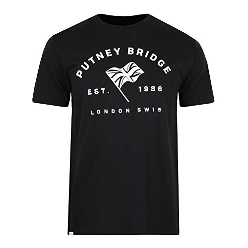 Putney Bridge Enfield Camiseta, Negro (Black Blk), L para Hombre