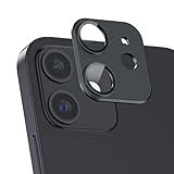 OVER's ガラスザムライ iPhone12 用 カメラフィルム ブラック メタル アルミ合金 保護フィルム 282-mc-bk