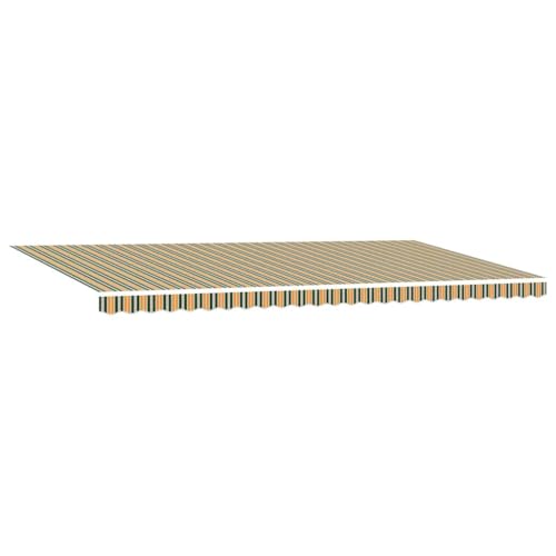 vidaXL Manuelle Markise in Grün und Gelb, 600 x 300 cm, mit UV-beständigem, wasserdichtem Stoff. Ideal als Sonnenschutz für Balkon, Terrasse und Überdachung. vidaXL Manuelle Markise in Grün und Gelb, 600 x 300 cm, mit UV-beständigem, wasserdichtem Stoff. Ideal als Sonnenschutz für Balkon, Terrasse und Überdachung.