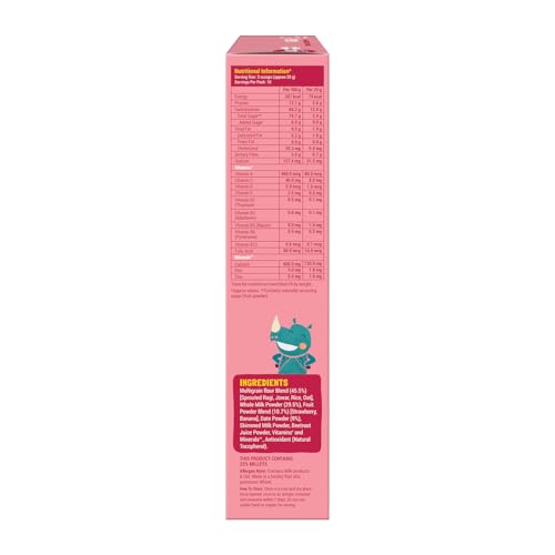Image of Slurrp Farm First Bites Strawberry, Sprouted Ragi and Rice Cereal with Milk I Instant Cereal for Little Ones | with No Added Sugar I 10X Calcium of Wheat and Rice | 200g