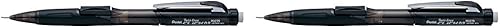 Pentel Lápiz mecánico, plomoborrador recargable, 0.035 in, negro (PENPD279TA) (paquete de 2)