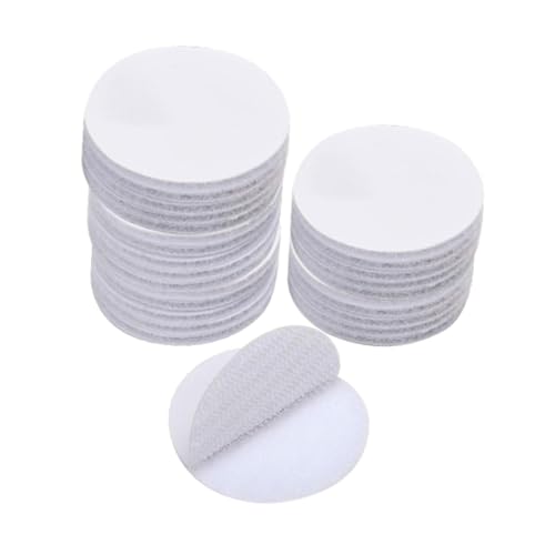 Oshhni Klettverschluss-Pads 26 Stück Weiß