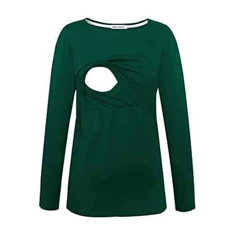 Camisa de lactancia materna de manga larga Smallshow Cover