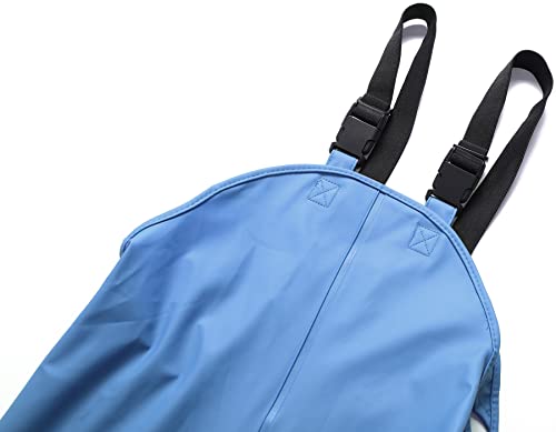 Lelaki Kids Waterproof Bib Rain Suspender Lightweight Windproof Outdoor Rain Pants For Boys Girls,Yk1669H-Skyblue-140 thumb #1