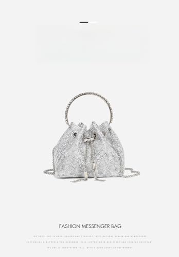 DVIEQE] Women's Mini Handbag - Full Rhinestones Evening Clutch, Compact Crossbody for Party & Wedding3