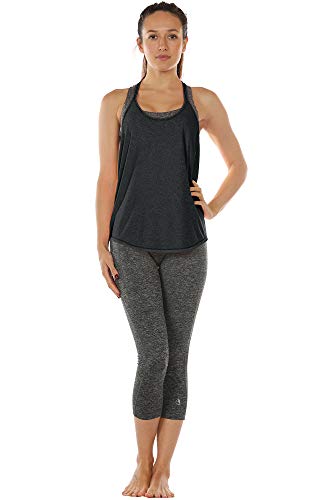 Image of icyzone Workout Tank Tops for Women - Athletic Yoga Tops, T-Back Running Tank Top(Pack of 2)