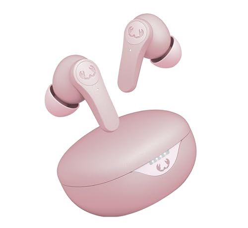 Fresh 'n Rebel Twins Rise, Ëcouteurs Bluetooth Intra-Auriculaires sans Fil avec Réduction de Bruit Active Hybride, Mode Ambiant, Résiste aux éclaboussures (IPX4), 30h D'Autonomie (Pastel Pink)
