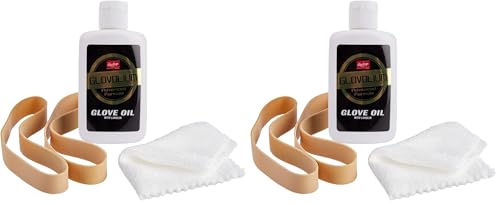 Rawlings | Game Ready Glove Break-in Kit | Baseball/Softball-| Includes Break-in Formula,Applicator Cloth,& Rubber Band,(Pack of 2)