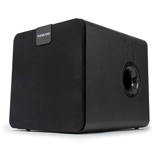 VULKKANO SUB8 Subwoofer Activo 8 Pulgadas, Amplificado con 80W RMS, Frecuencia de 40 Hz - 250 Hz, Crossover Ajustable, Home HiFi Audio & Cinema. | Ya disponible en tu tienda friki favorita! En mundofriki.es!