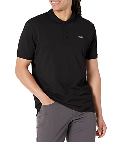 Polo de hombre Hugo ajuste regular manga corta con logo miniatura 1