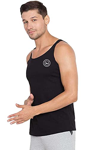 Image of BLUECON Men's Solid Regular fit Vest (Black)