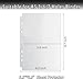 AZATUS 20 Pack Heavy Duty Sheet Protectors 5.5x8.5 Inch, A5 Binder 6 Ring Clear Photo Sleeves (40 Pockets) for K-Pop Photocard, Trading Cards & Documents