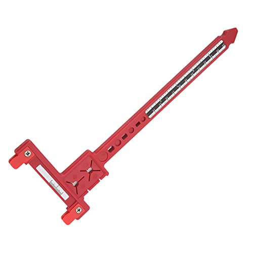 RiToEasysports Règle en T de Réglage d'arc, Outil de Mesure de Tir à l'arc en Plastique pour la Hauteur du Renfort et Le Point D'encoche, avec Une Conception Légère pour Les Arcs Composés et (Rouge)