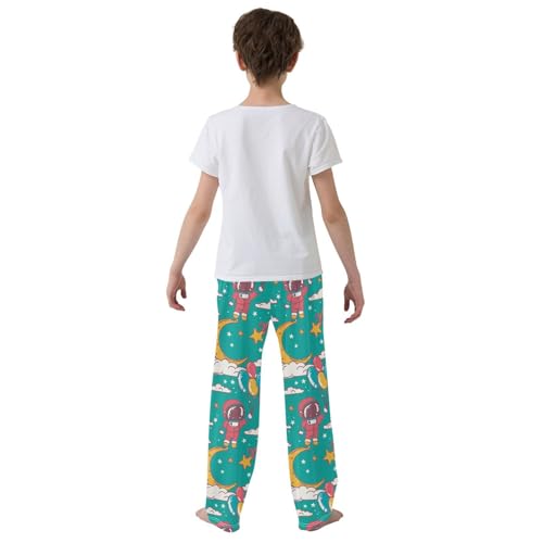 Cute Fox Astronauts Balloon Boys Pants for Kids Jogger Pants with Pockets S-XL3