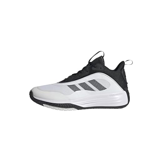adidas Ownthegame 3.0 Shoes, Zapatillas Medias Que no Son de fútbol Hombre, FTWR White/Core Black/Core Black, 43 EU
