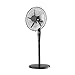 Wentylator podłogowy 5-łopatkowy 16-calowy oscylacyjny z kontrolą przycisków 3 ustawienia prędkości i 1-godzinny wentylator stojący