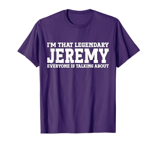 Jeremy Personal Name T-Shirt