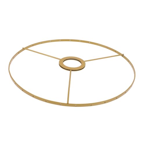 FUTUREORYY Cadre Abat-jour en Fer Robuste E27 28 Cm Doré pour Lampe de Table et Lustre DIY Support Abat-jour Fil Métallique Polyvalent Intérieur Maison...
