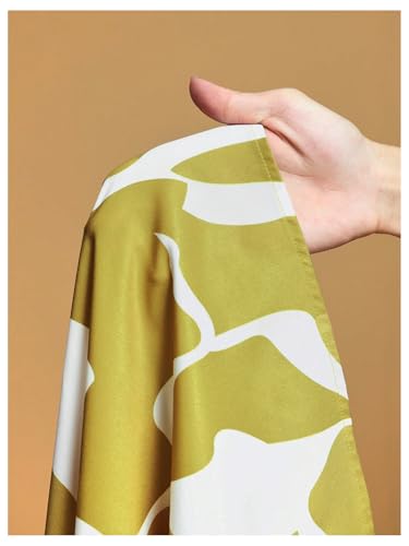 MakeMeChic Women's Plus Size Graphic Wide Leg Palazzo Pants High Waist Belted Trousers4