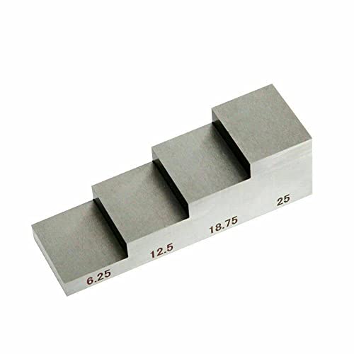 Four Steps 1018 Steel 6.25mm 12.5mm 18.75mm 25mm Ultrasonic Thickness Gauge Calibration Block para calibración de espesor y linealidad miniatura 5