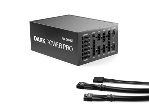 Image of be quiet! Dark Power Pro 13 1300W Power Supply | ATX 3.1 Compliant | 80 Plus Titanium | Digital Regulation for PCIe 5.0 and PCIe 6+2 Graphics Cards, | 2X 12VHPWR Cable Included | BN500