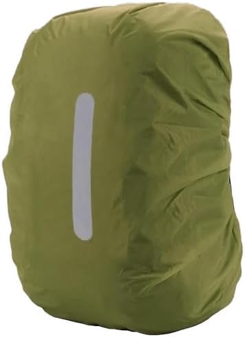 Funda impermeable para mochila con rayas reflectantes, 15 l - 100 l, impermeable, para senderismo, camping, viajes, ciclismo