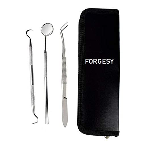 Forgesy Dental Pmt. Kit Set of 3 Pcs (Mirror With Handle, Tweezer, Probe Double Ended)-image-39