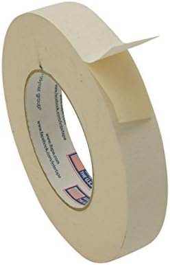 Intertape 591/BEIG136 591 Double Sided Flat back Paper Tape: 1" x 36 yd., Beige