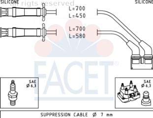 Juego de cables de encendido Facet 4.9446 para el motor de tu coche
