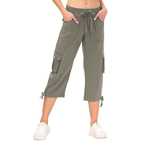 JINSHI Pantalones Cargo Verano con Bolsillos Cover