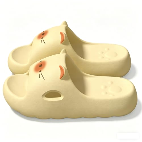 Sandalias Deportivas Mujer Elegantes, Sandalias Mujer Verano Comodas, Sandals Pantuflas con Diseño Gato Ideales Interiores y Exteriores con Sandalia Feminina Zapatillas Playa Sandals For Women
