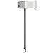 Produktbild kela Fleischklopfer Pax 27x 11cm aus Edelstahl, Silber, 27 x 11 x 3 cm